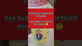 Multivitamin supplements for budgies#birds #australianparrots #birdslover #parrot